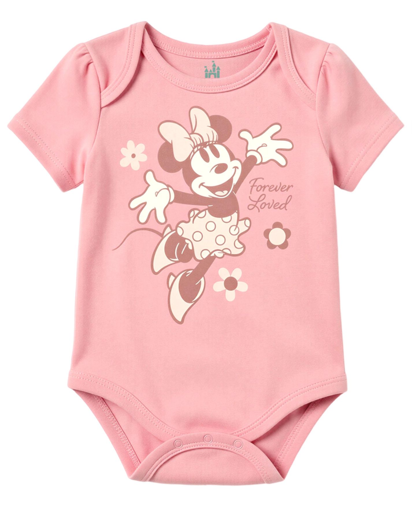Disney Baby Girls' Minnie Mouse Hooded Zip-Up Faux Fur Hoodie, Bodysuit and Pants, 3-Piece Set, цвет: Розовый — фото 3