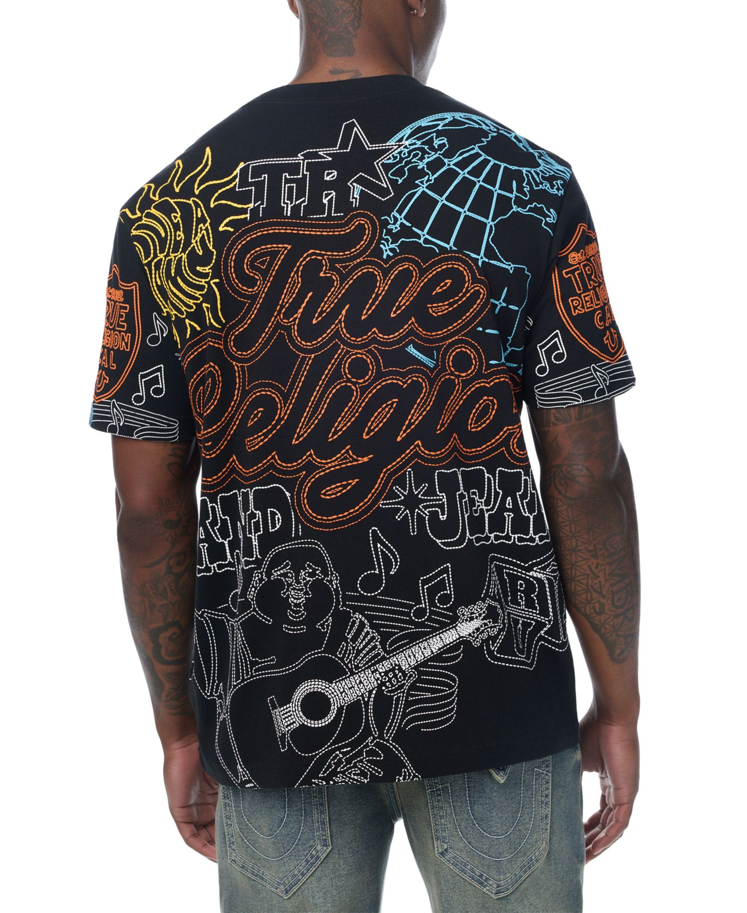 Men's Logo Tee Graphic Puff-Print T-Shirt