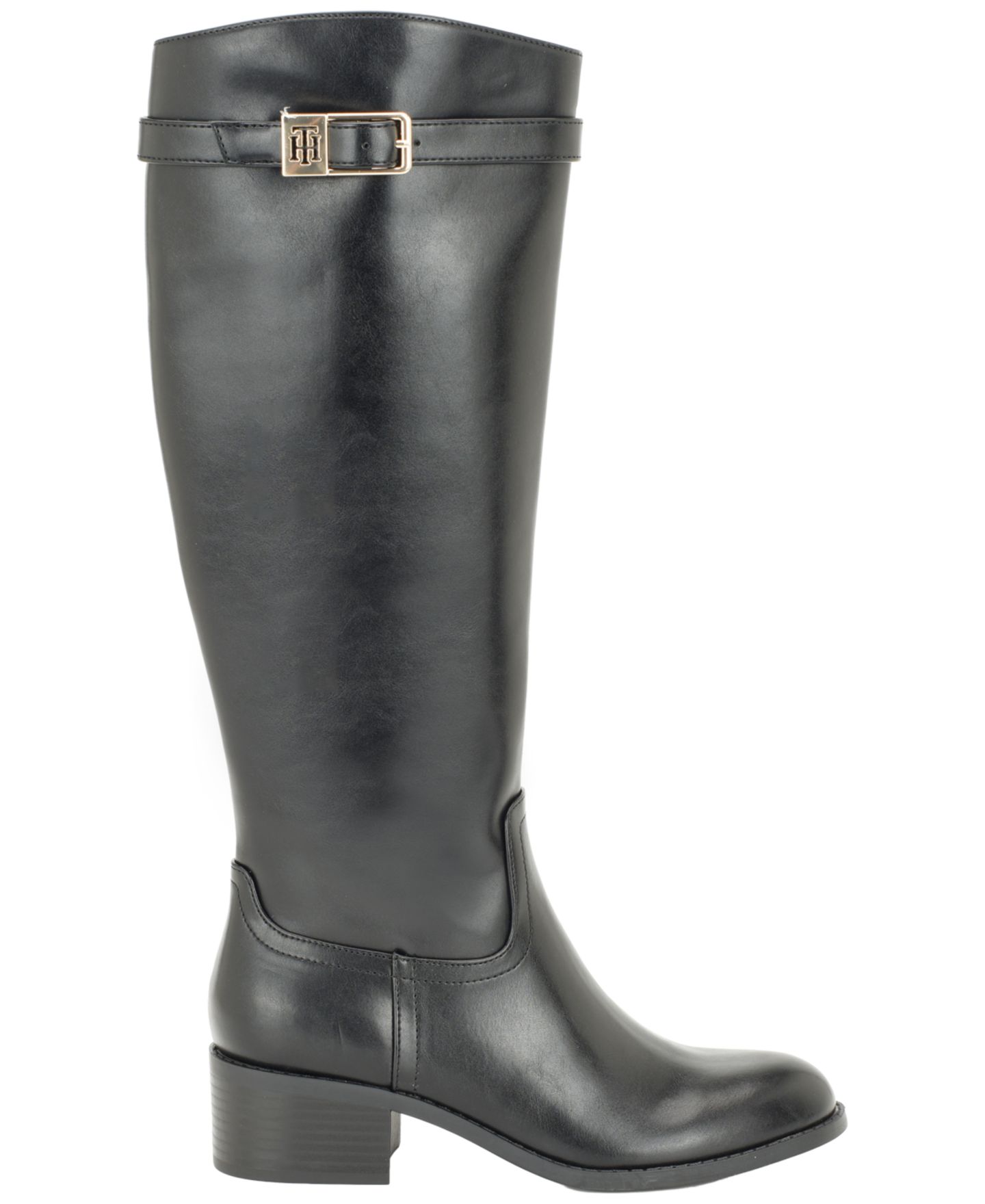 Женские ботинки Tommy Hilfiger Dorrie Tall Riding, цвет: Чёрный — фото 2