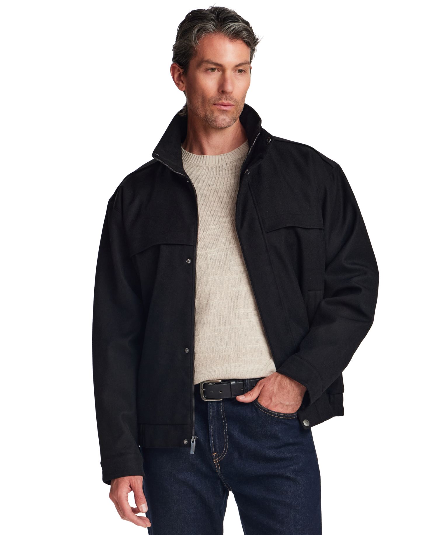 Men's Tech Twill Lined Bomber Jacket