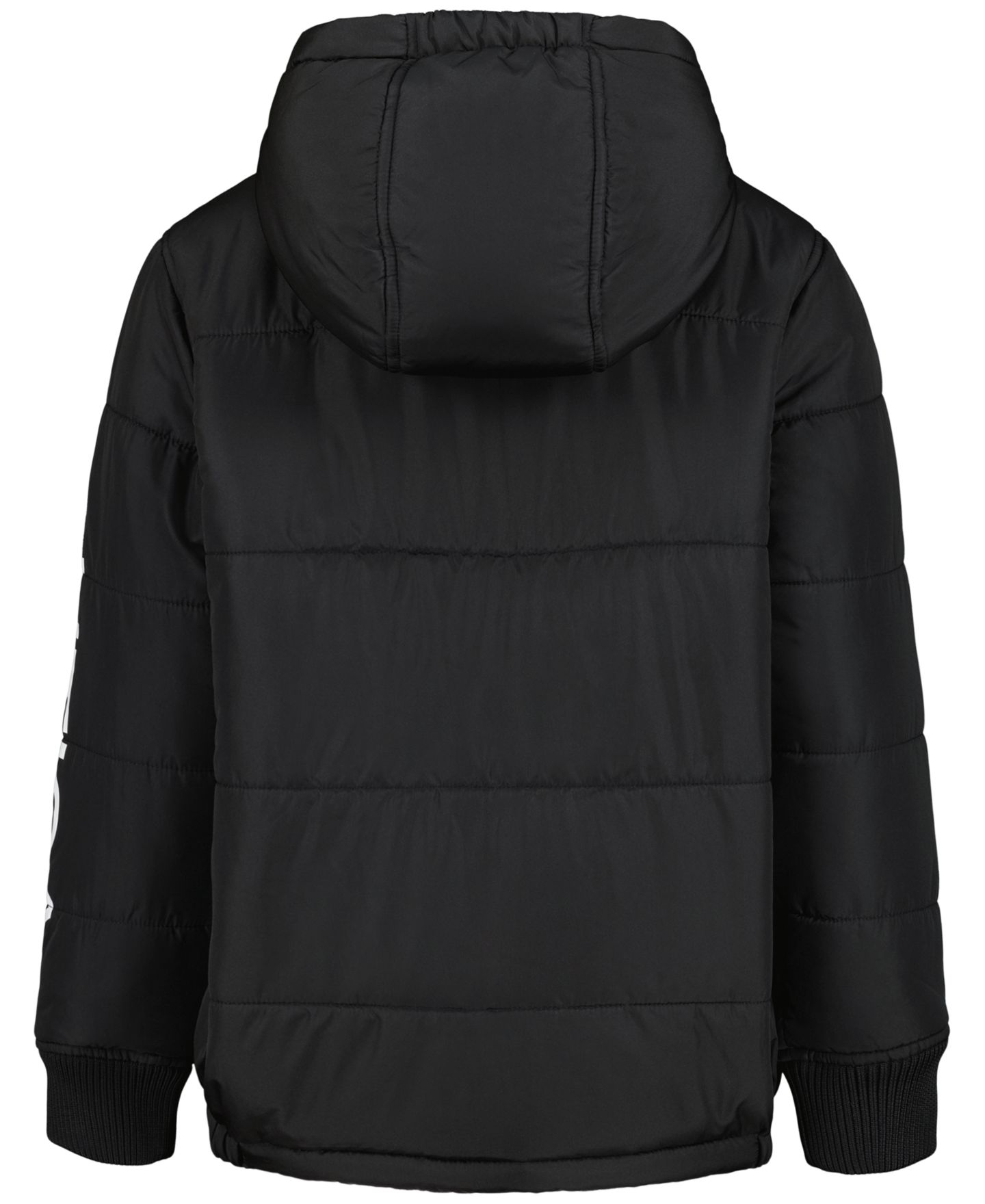 Куртки Nautica Hooded Puffer Jacket with Beanie, 2-Piece Set для мальчиков, цвет: Чёрный — фото 3