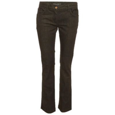 Dolce & Gabbana Women's Satin Trim Slim-Fit Jeans