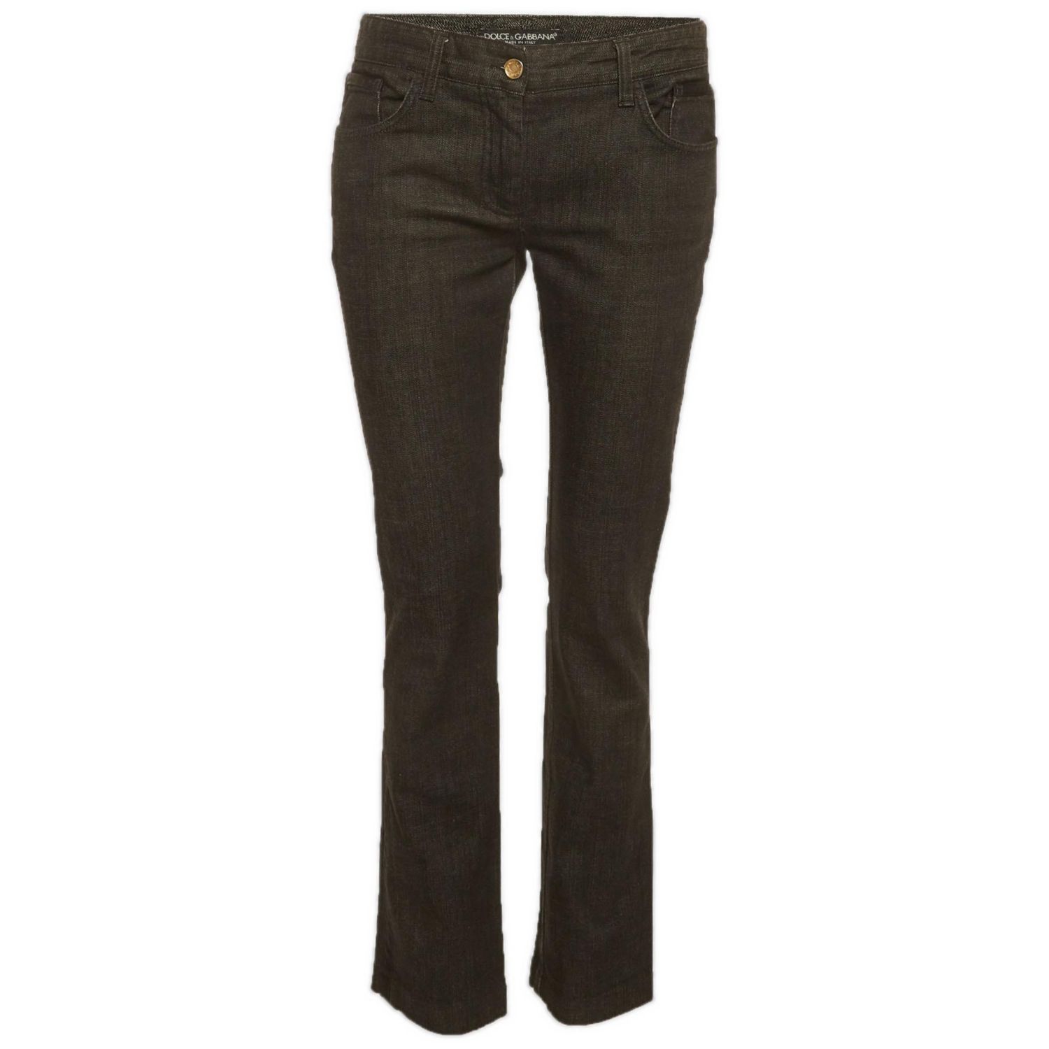 Dolce & Gabbana Women's Satin Trim Slim-Fit Jeans
