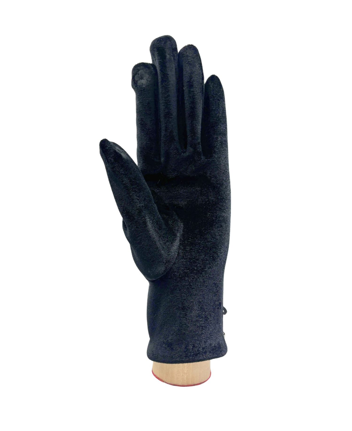 Velvet Lace-Up Gloves