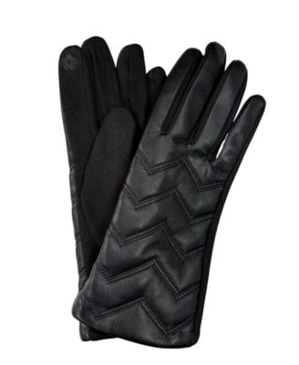 Zig Zag Leather Gloves