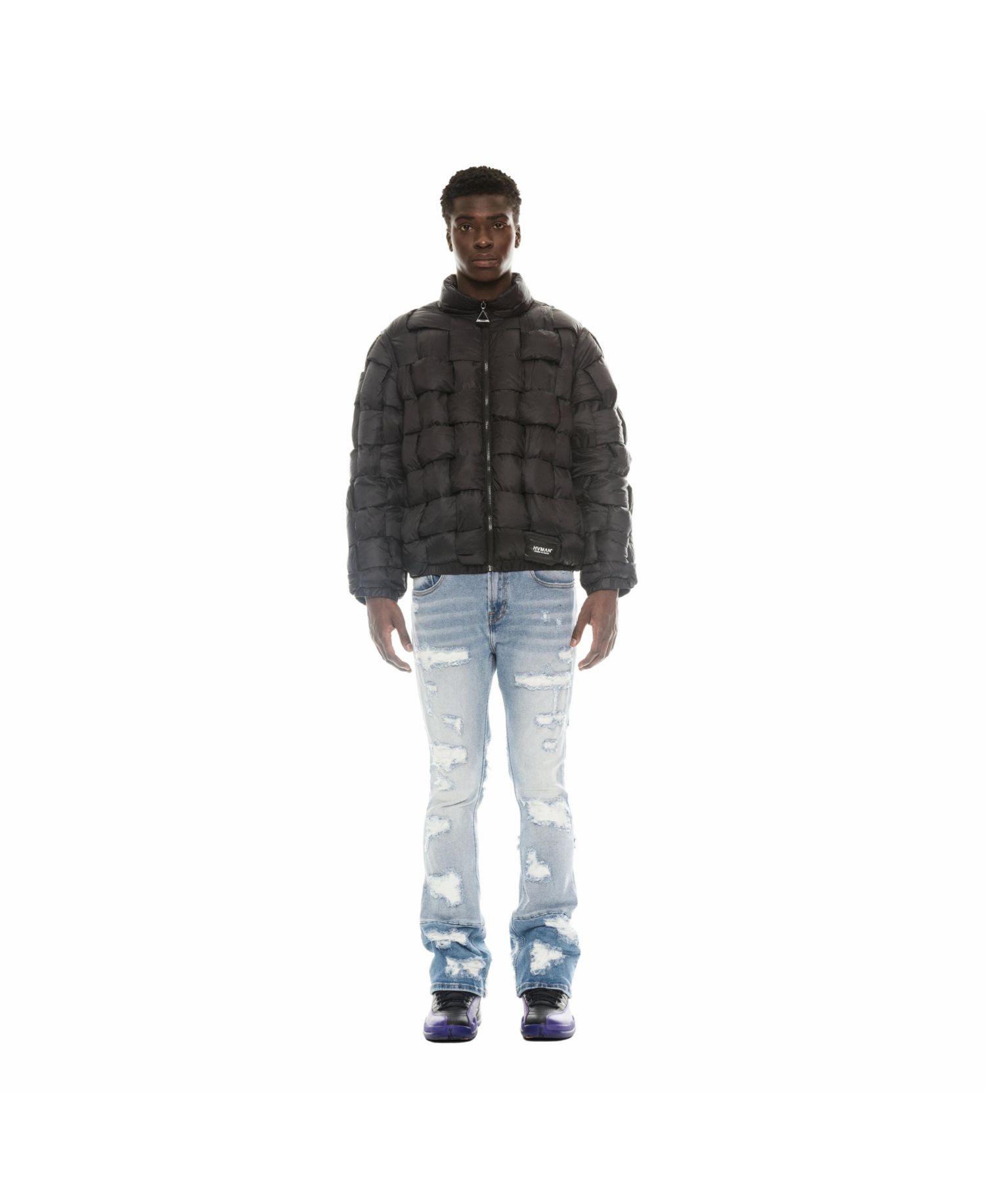 Men's Quilted Nylon Puffer Jacket