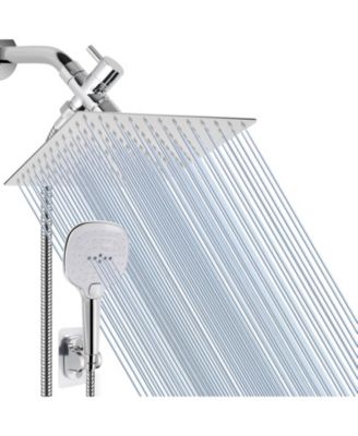 12" Shower Head Hose Rain Handheld Spray Flow Control