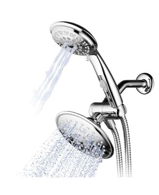 Rainfall Shower Head Handheld Combo 3-Way Diverter Pause Setting