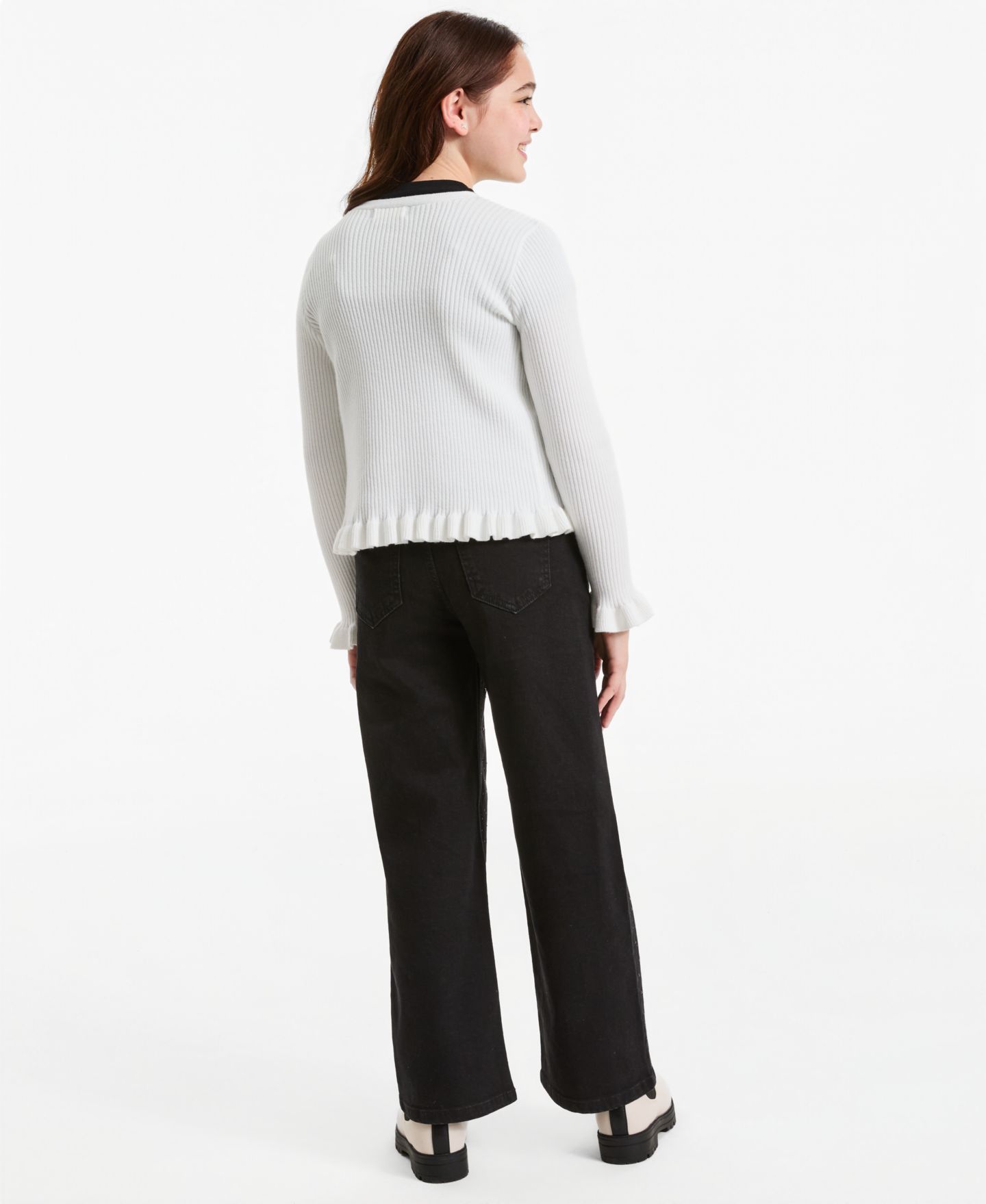 Кардиган Epic Threads Ultrasoft Tie-Front для девочек, цвет: Белый — фото 3