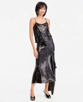 Women's Sequin Scoop Neck Tank and Skirt