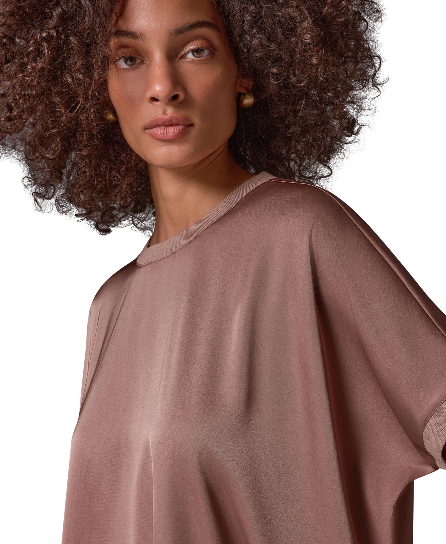 Women's Crewneck Boxy Blouse