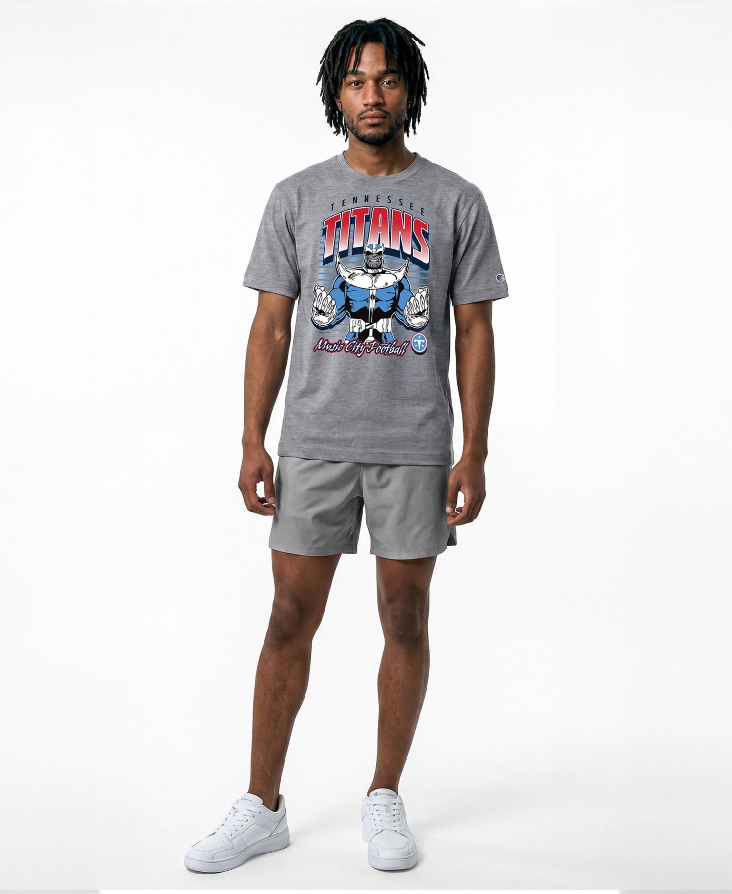 Men's Gray Tennessee Titans Disney X Champion All Star T-Shirt