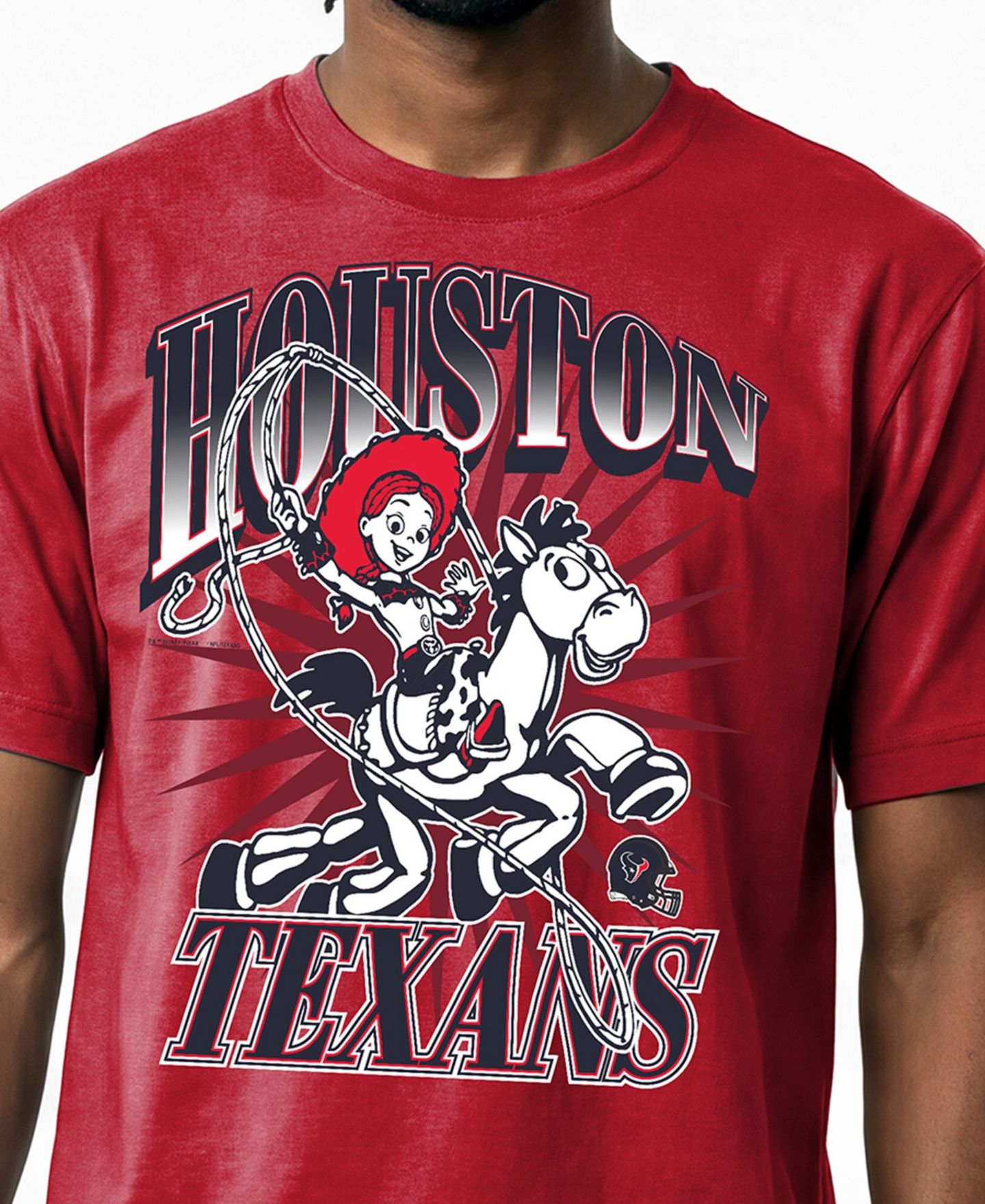 Мужская футболка Champion Gray Houston Texans Disney X Champion All Star — фото 2