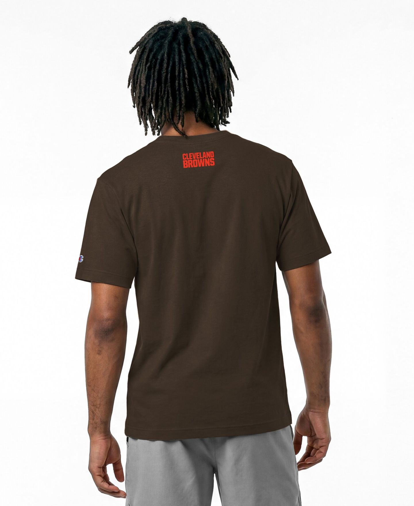 Мужская футболка Champion Brown Cleveland Browns Disney X Champion All Star — фото 4