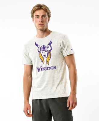 Men's Cream Minnesota Vikings Disney X Champion Tri-Blend T-Shirt