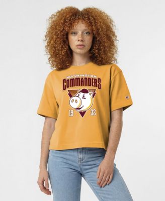 Women's Gold Washington Commanders Disney X Champion All Star T-Shirt