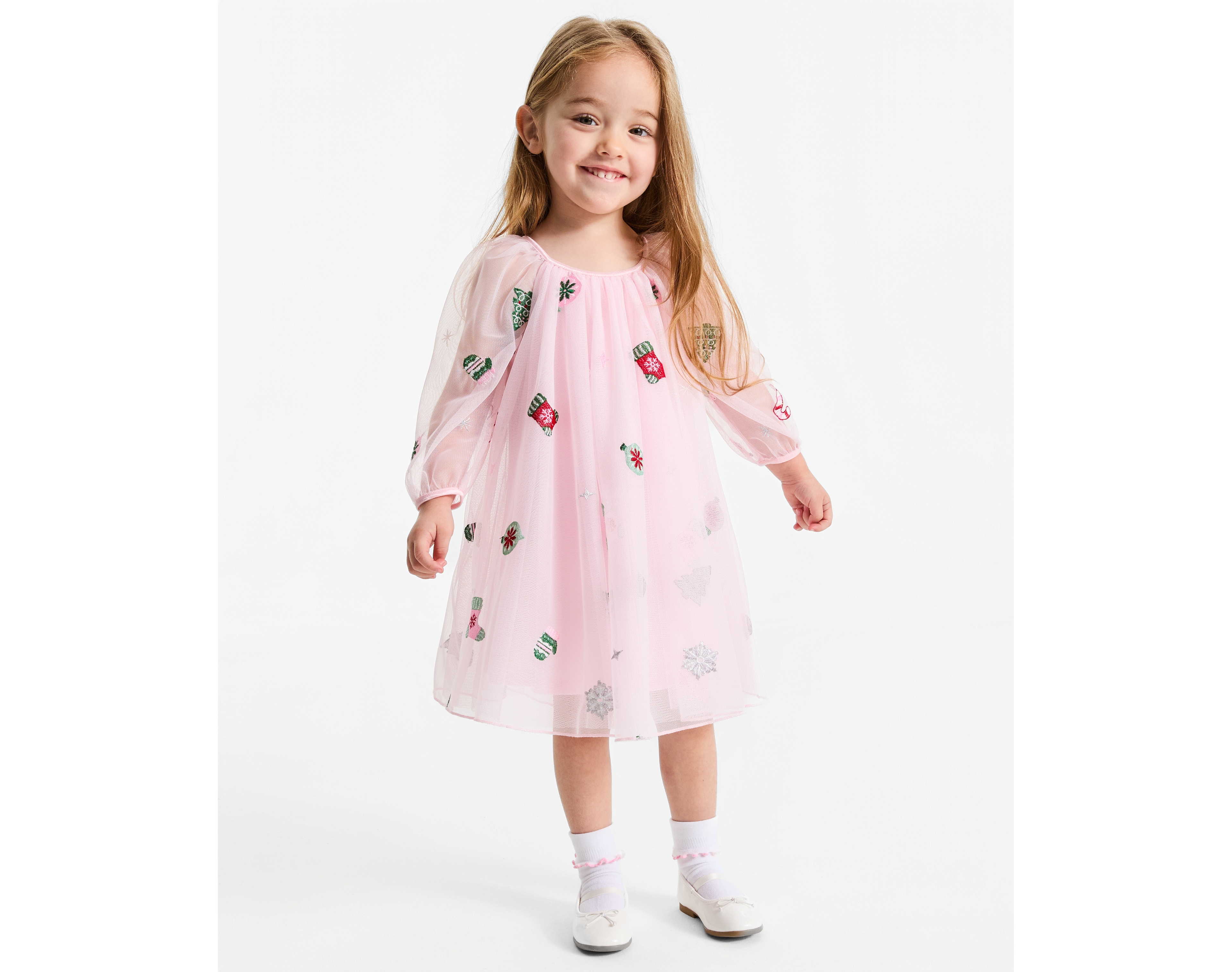 Epic Threads Toddler Girls' 12M-5T Holiday Long-Sleeve Tutu Dress, Macy's Exclusive