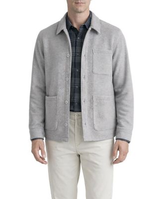 Men's Relaxed-Fit Wool-Like Shirt Jacket