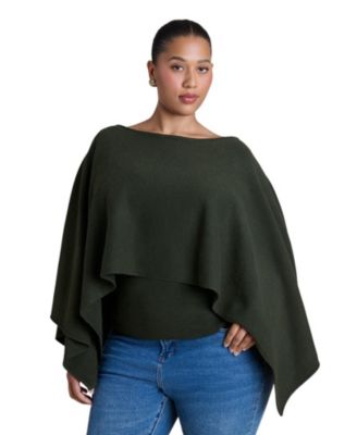 Women's Layered Cape Sweater