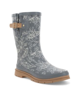 Westerns Chiefs Women's Forest Floor Faux Fur Mid Rain Boot