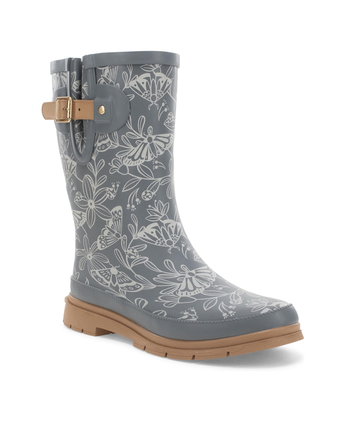 Westerns Chiefs Women's Forest Floor Faux Fur Mid Rain Boot