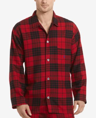 ralph lauren red plaid pajamas