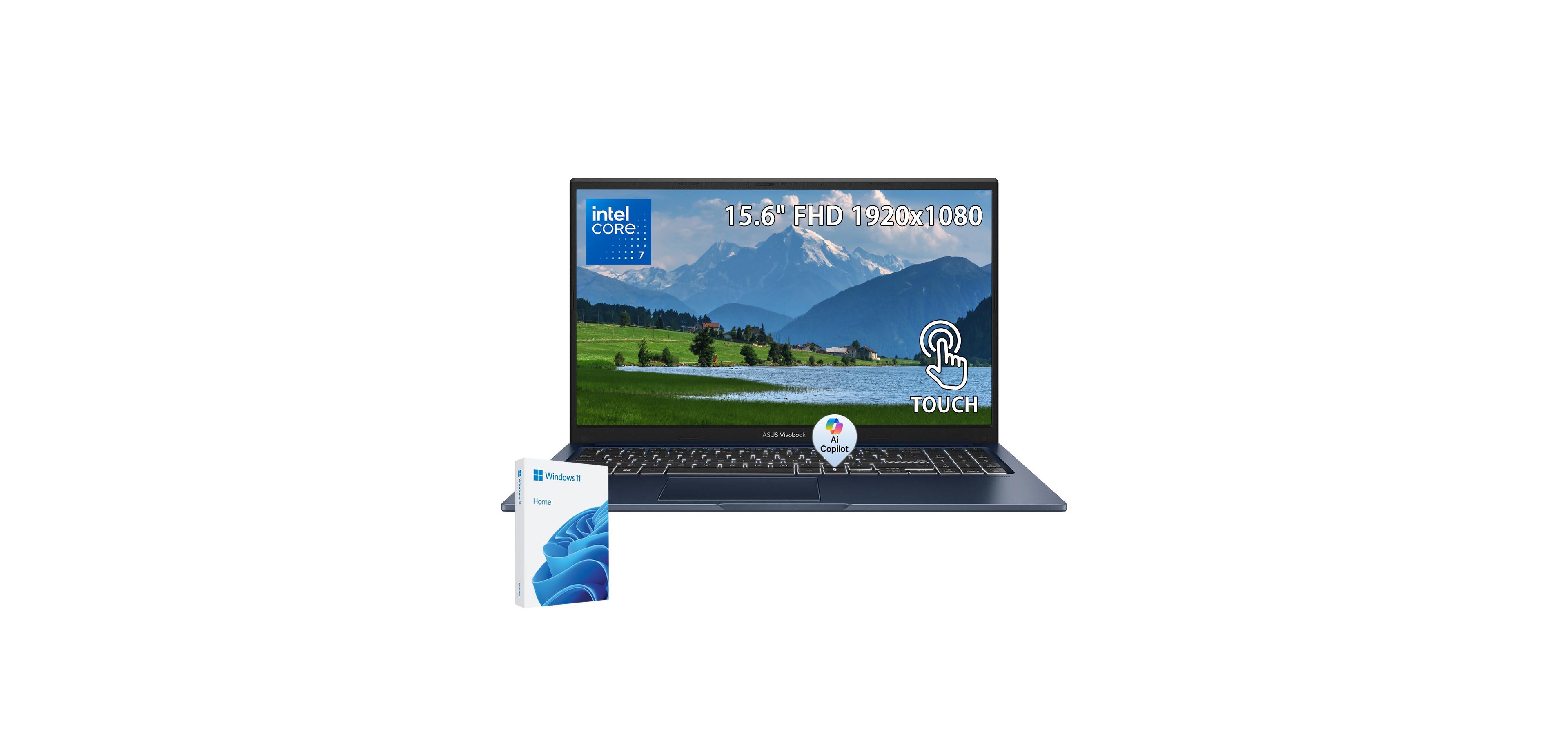 Asus Vivobook 15 Intel Core 7 350 32GB DDR5 2TB Ssd 15.6" Touchscreen Laptop