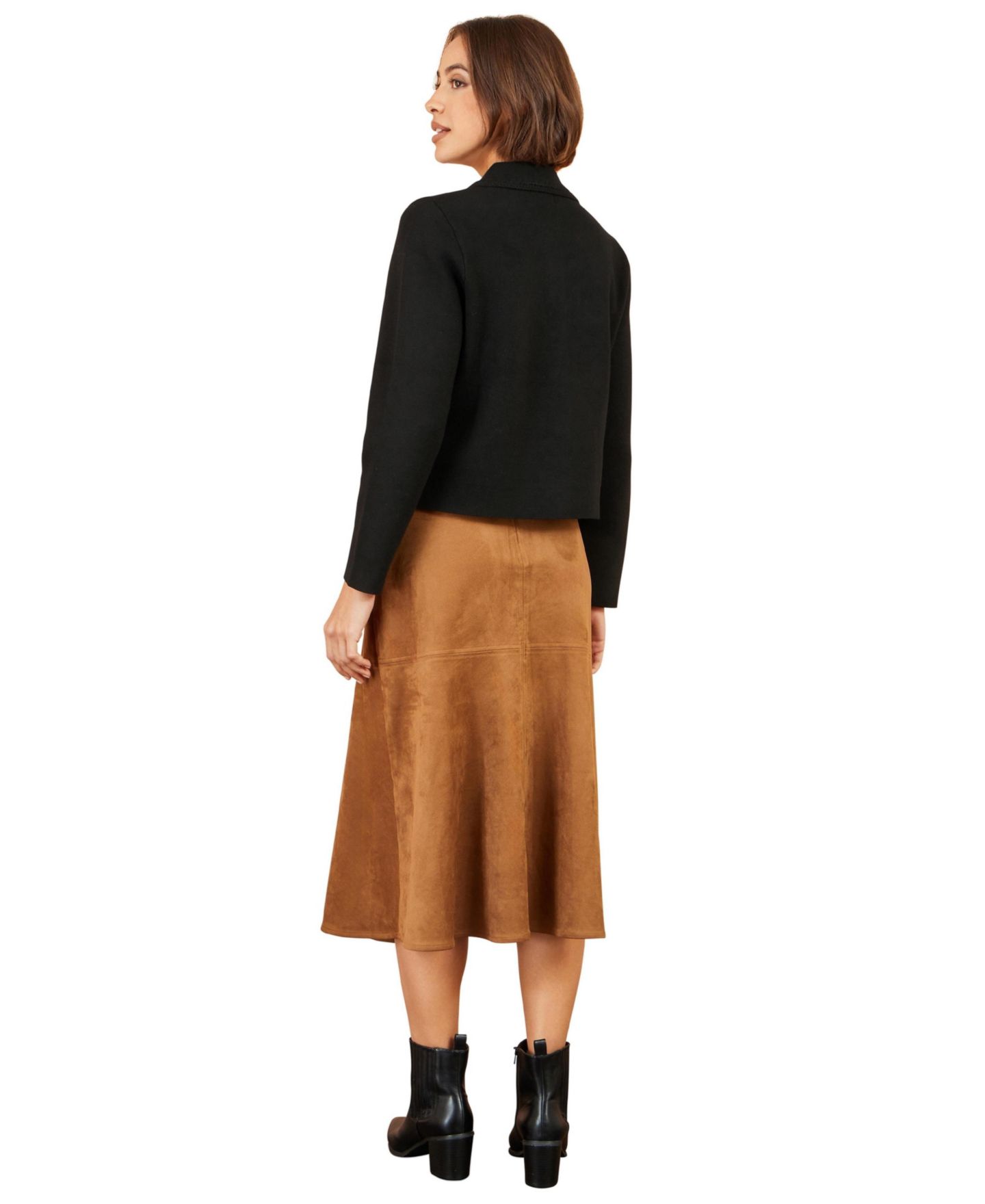 Женская куртка Yumi Knitted Utility Cropped, цвет: Чёрный — фото 3