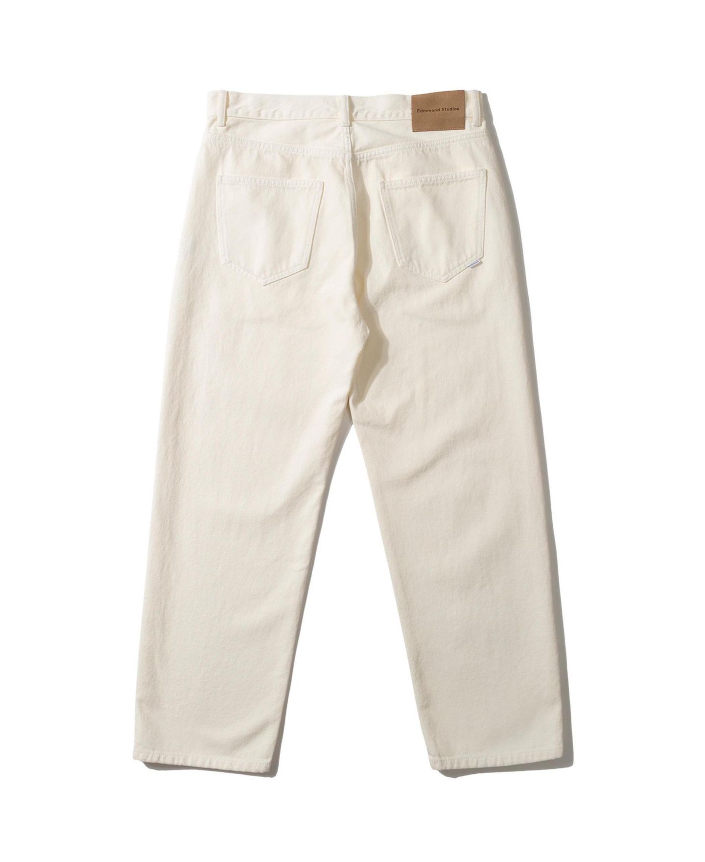 Мужские джинсы Edmmond Studios Avail Straight-Leg Light-Wash Relaxed-Fit, цвет: Молочный белый — фото 2