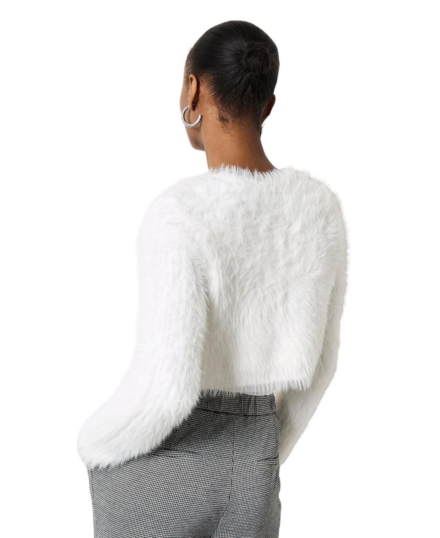 Женские болеро Apricot Long-Sleeve Tie-Up Cropped Bolero, цвет: Белый — фото 3