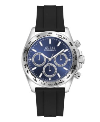 Men's Quartz Black Stainless Steel Watch 42mm