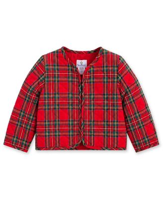 Girls (4-6X) Plaid Quilted Jacket
