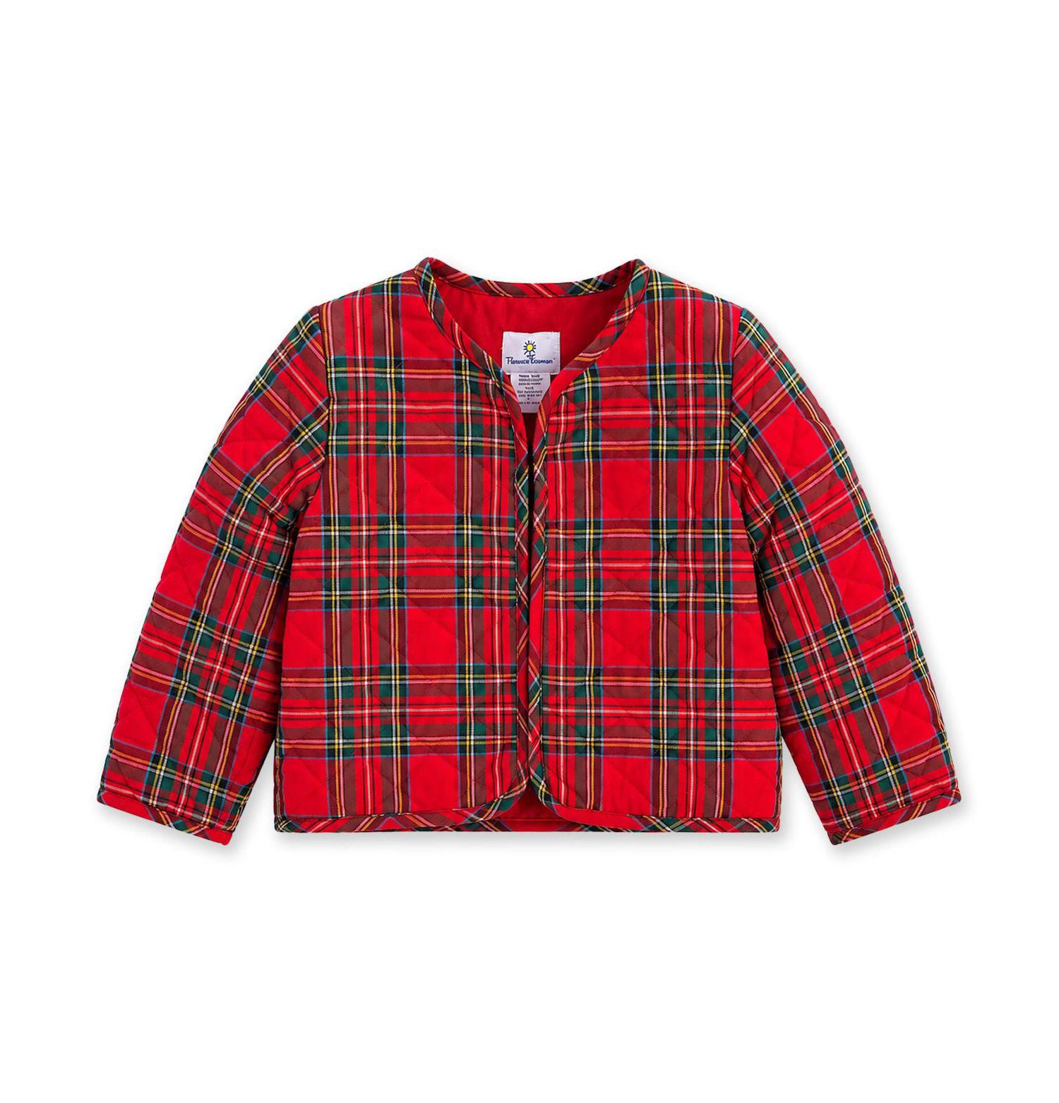 Girls (4-6X) Plaid Quilted Jacket
