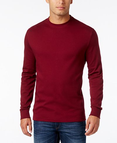 John Ashford Men's Big and Tall Interlock Crew-Neck T-Shirt, Only at Macy's