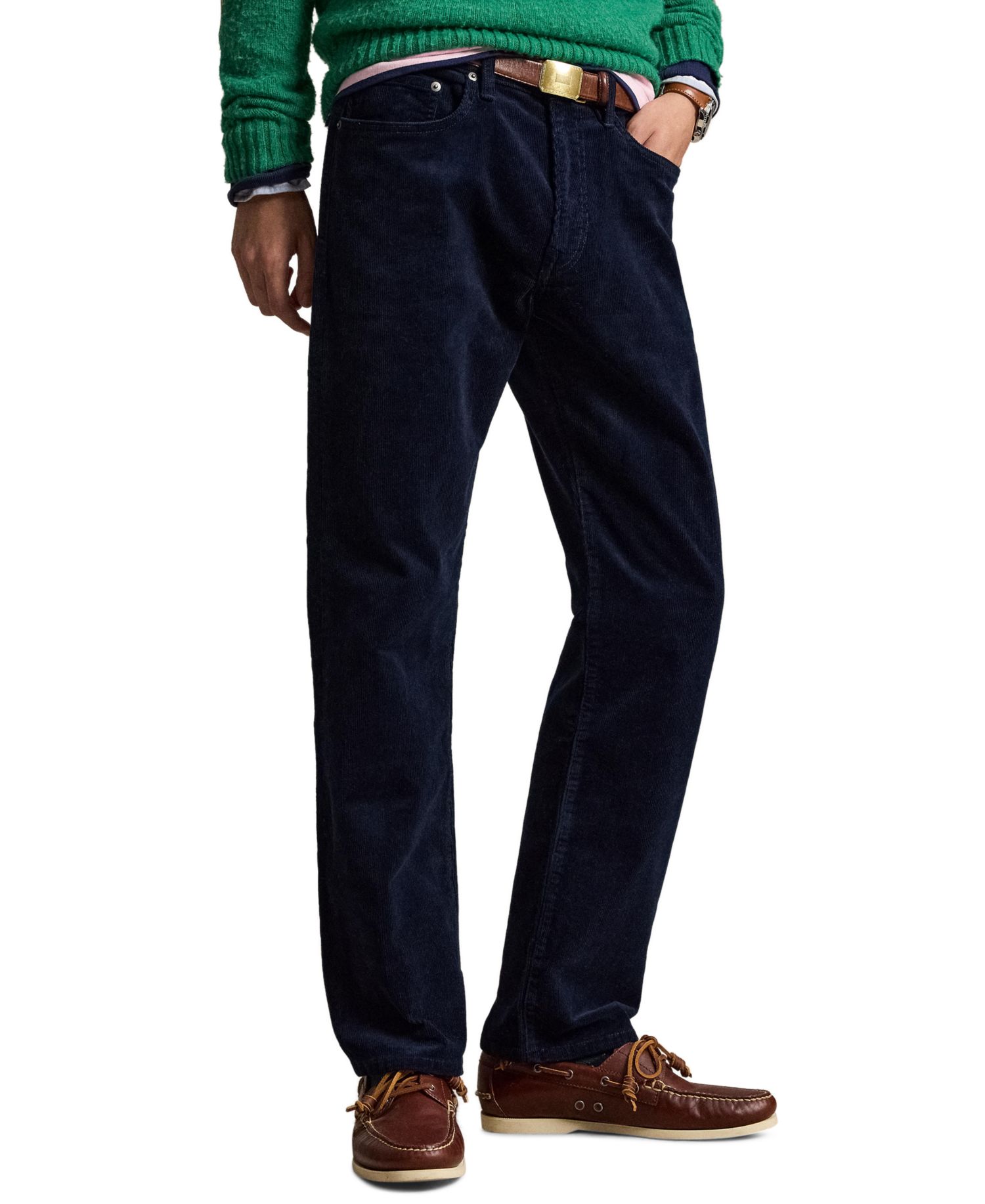 Men's Hampton Stretch Straight-Leg Corduroy Pants