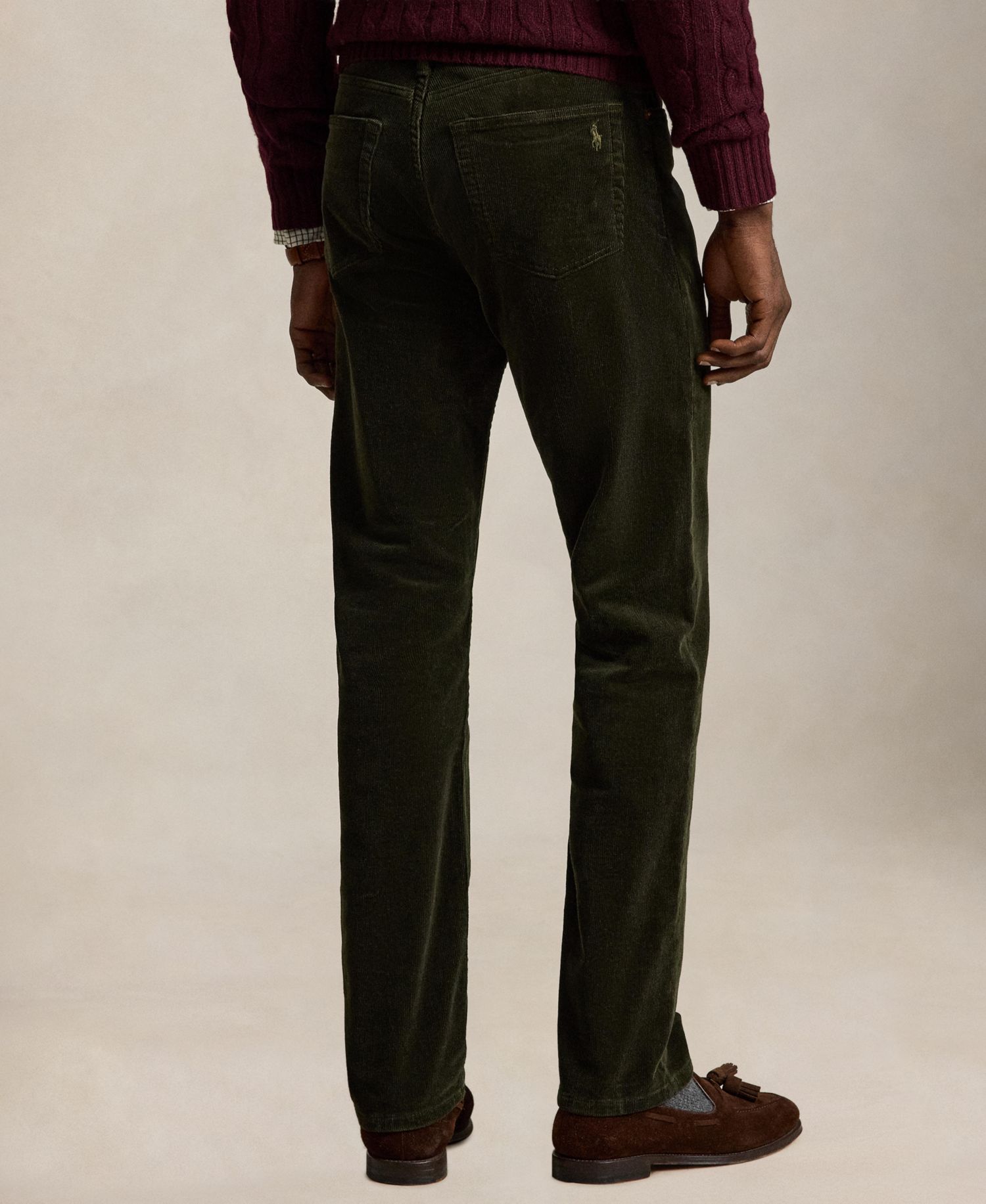 Men's Hampton Stretch Straight-Leg Corduroy Pants