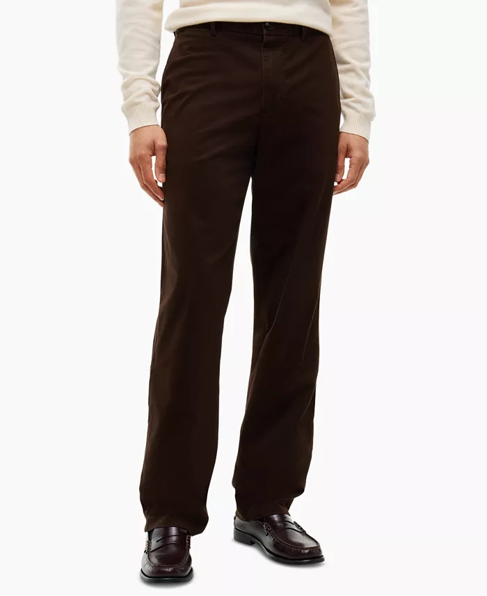 Men's Regular-Straight Fit Stretch Chino Pants