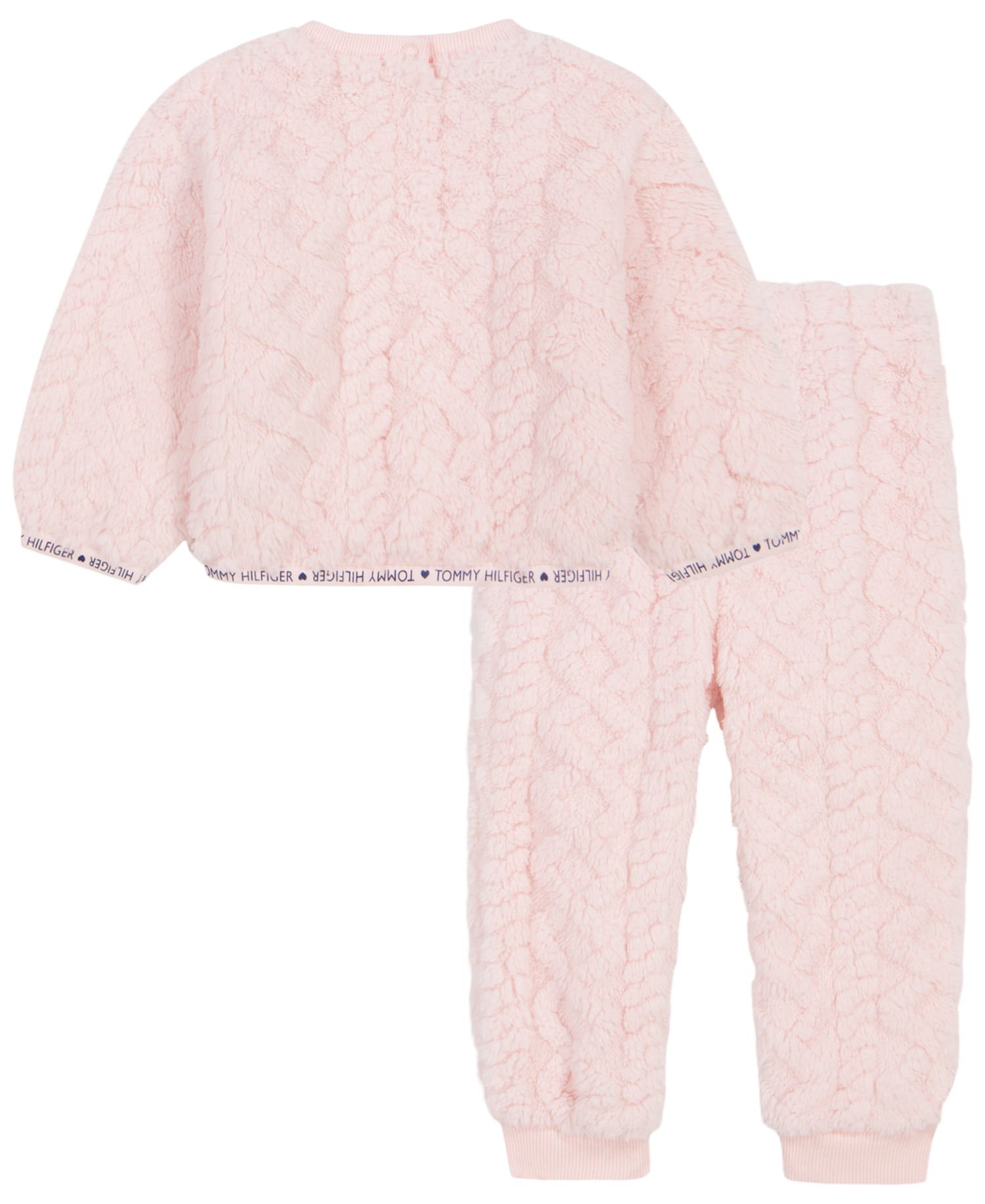 Baby Girls' Long-Sleeve Sherpa Top and Pants, 2-Piece Set