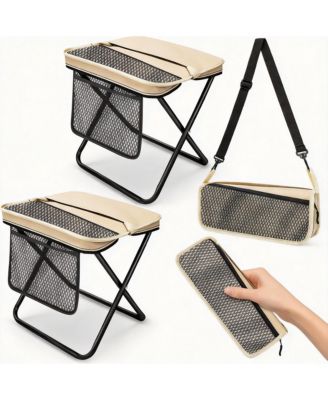 Portable Folding Stools Collapsible Camping Chair Outdoor Travel Fishing Hiking Gardening Seat