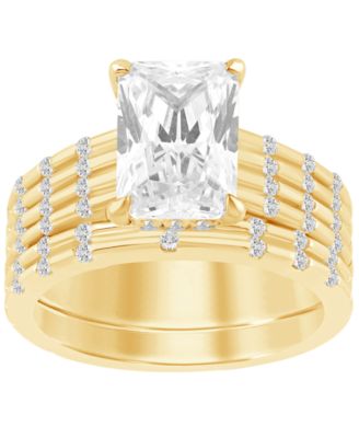 Certified Lab-Grown Diamond Bridal Set (3-1/3 ct. t.w.) in 14k Yellow Gold
