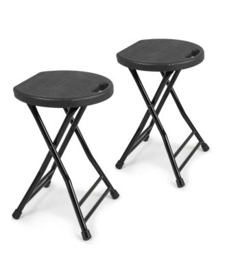Folding Stool with Handle Non-slip Portable Bar Chair