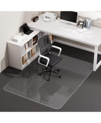 Heavy Duty Plastic Carpet Chair Mat Smooth Glide Floor Protector For Home Office