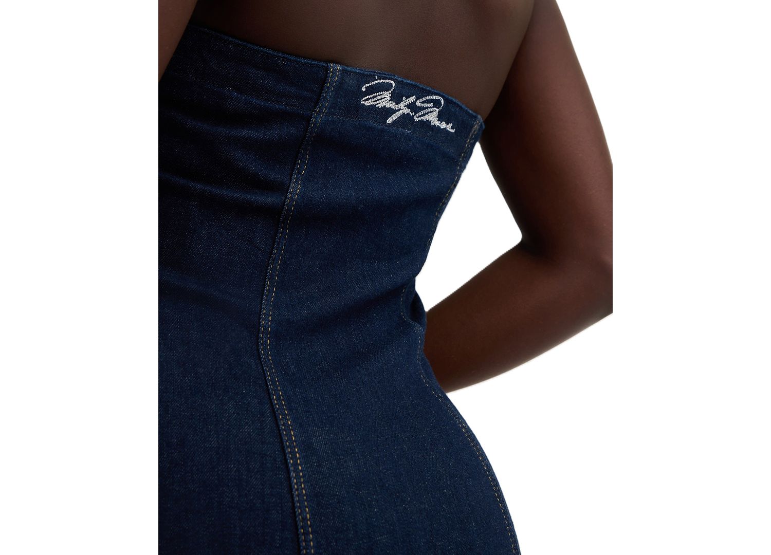 Women's Jocelyn Halter Sleeveless Denim Dress