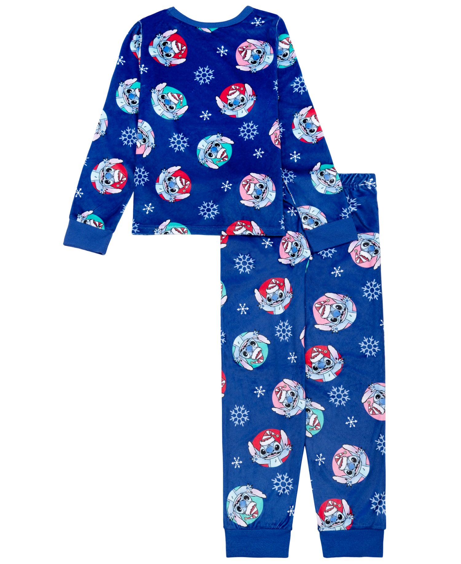 Girls' 4-10 Nice List Lilo and Stitch Holiday Long-Sleeve Pajamas, 2-Piece Set