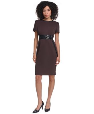 brown dresses for work Women's Top Size:XXL modesty matters An exposed zipper closure Emerald Coast Honoured Twist