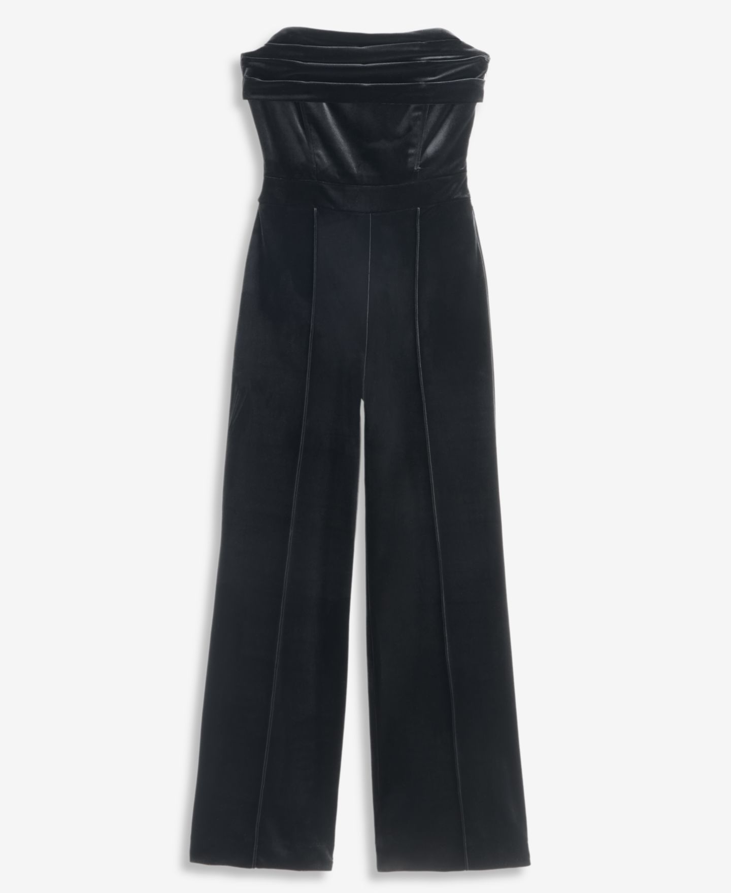 Женский комбинезон I.N.C. International Concepts Strapless Velvet Wide-Leg Jumpsuit, цвет: Глубокий чёрный — фото 6