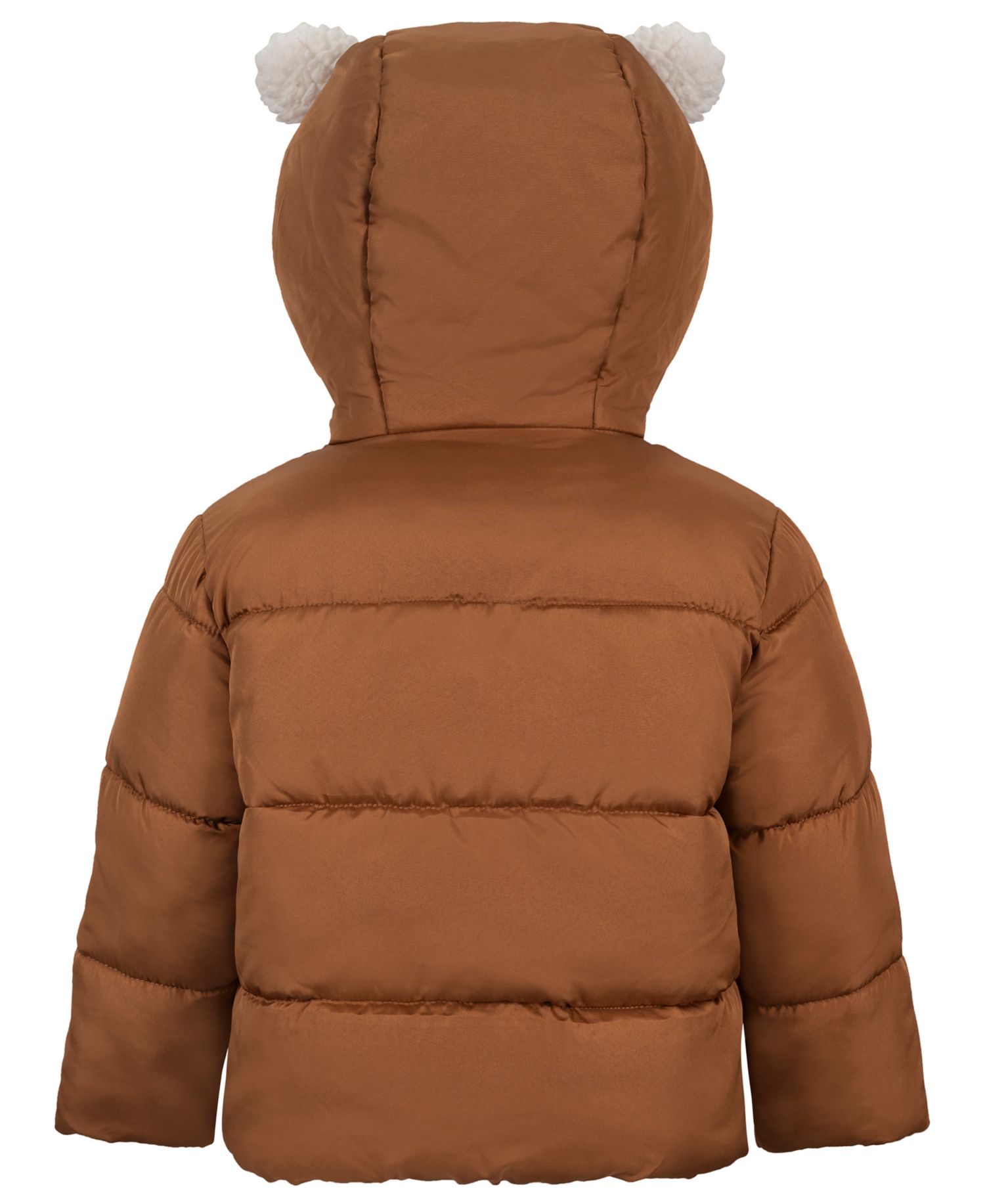 Baby Boys' Hooded Puffer Fox Jacket