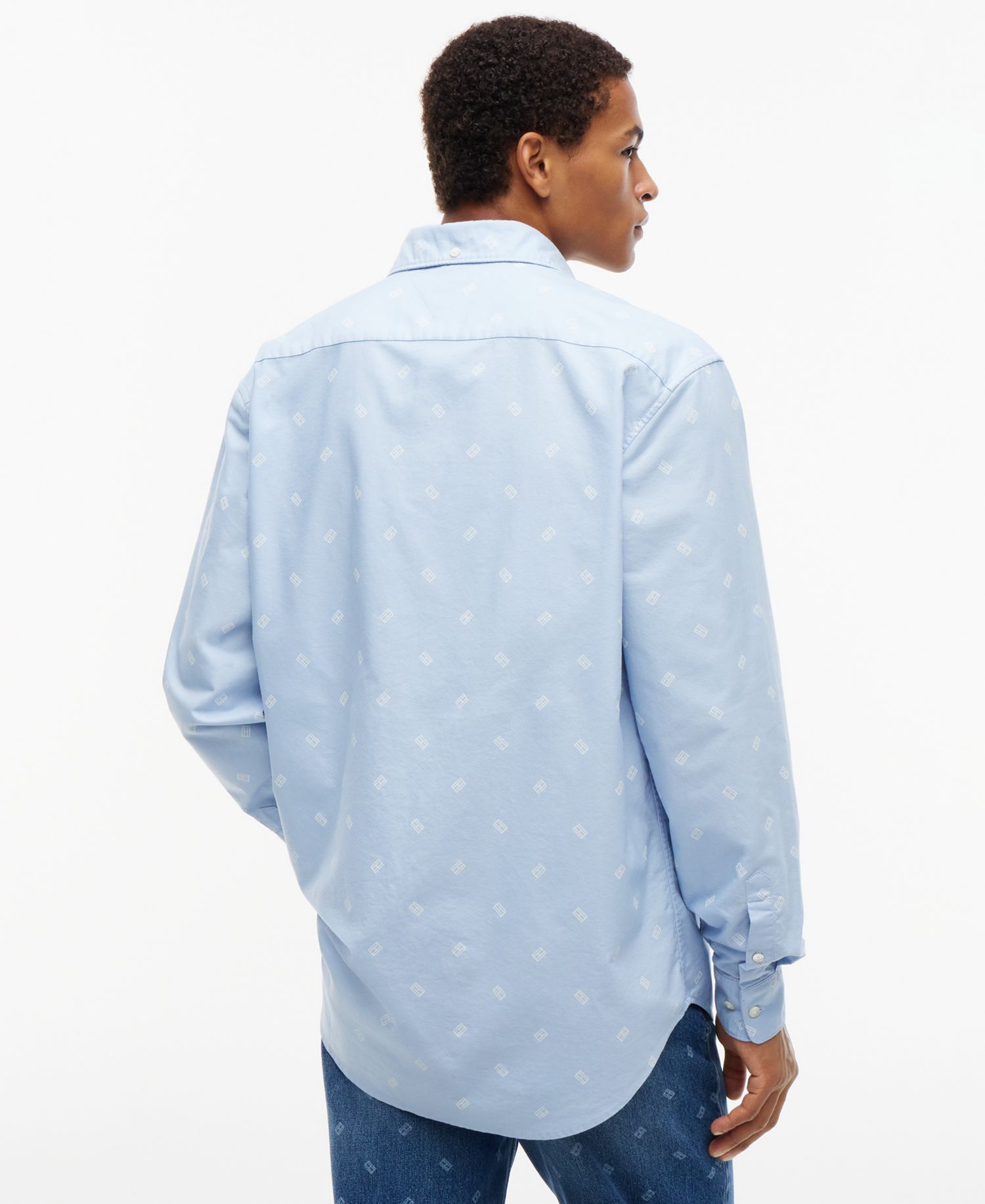 American Icons Oxford Critter Long-Sleeve Button-Down Loose-Fit Shirt