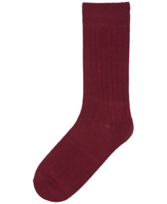 Men's Crew Ribbed Cashmere-Blend Socks