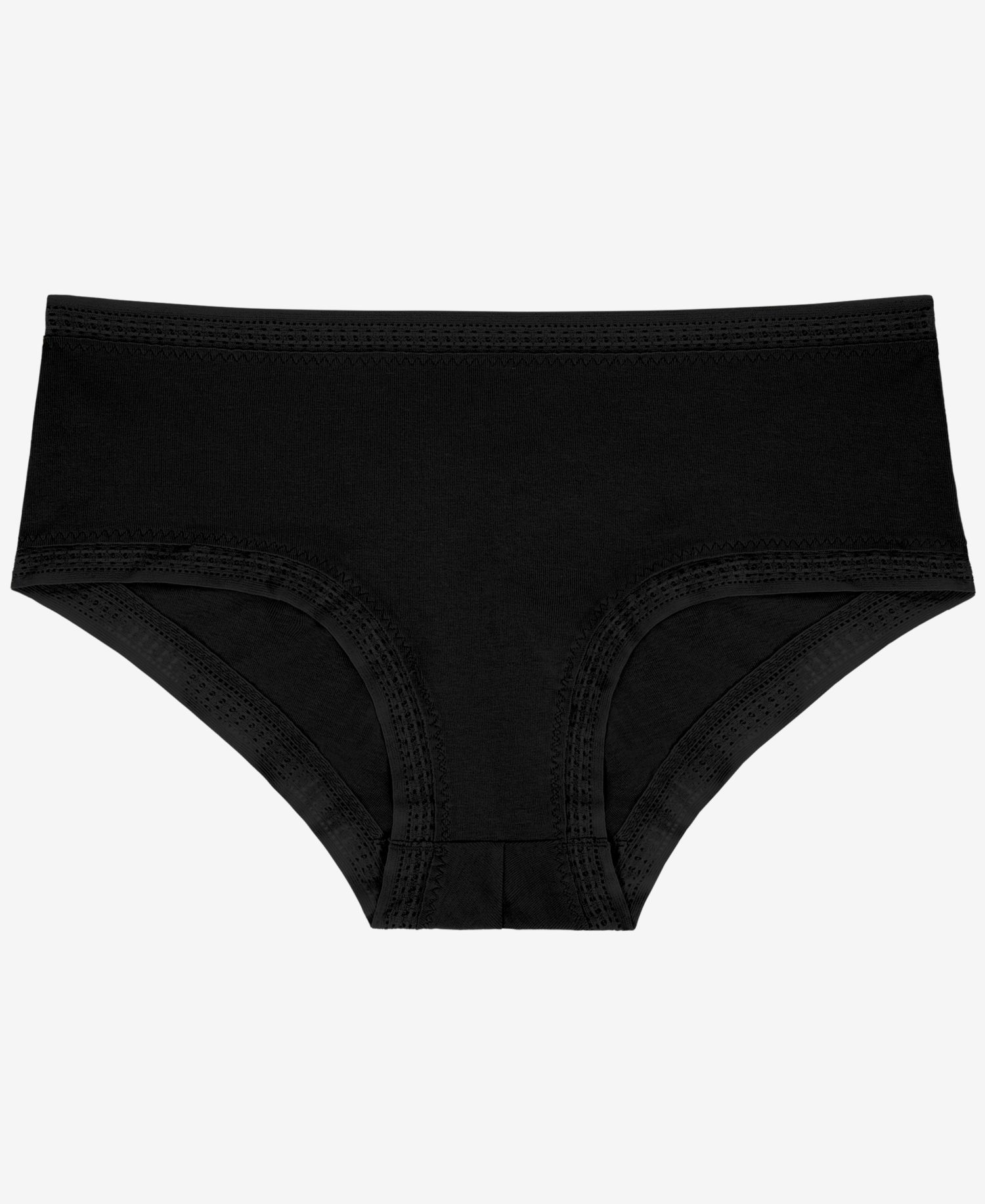 Women's Cabana Cotton-Blend Boyshort Crochet-Trim Panty, 3-Pack